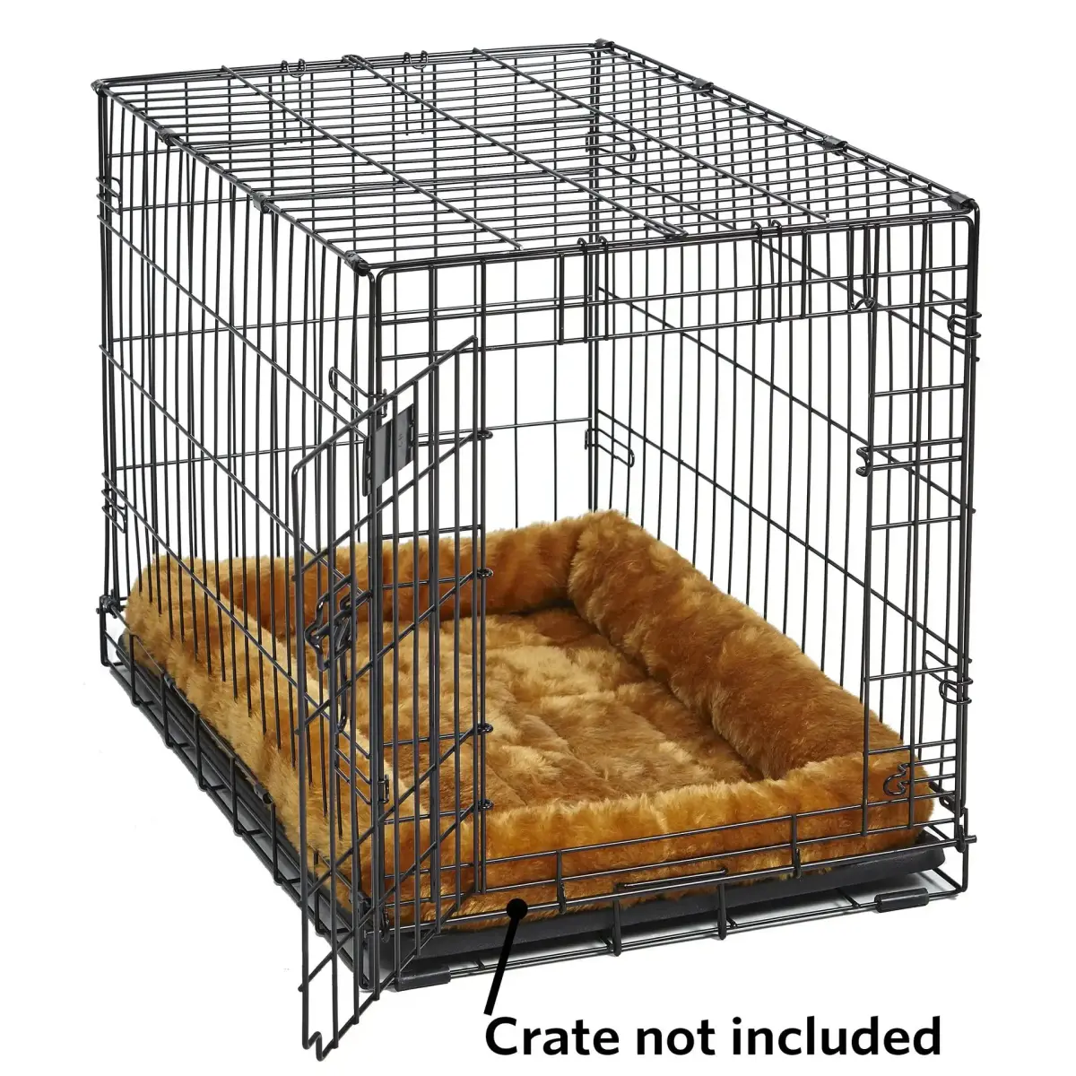 dog crate bed fitted in a wire crate