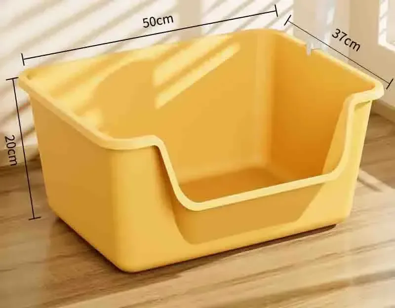 extra large high sided cat litter box measuring 50 x 37 x 20 cm