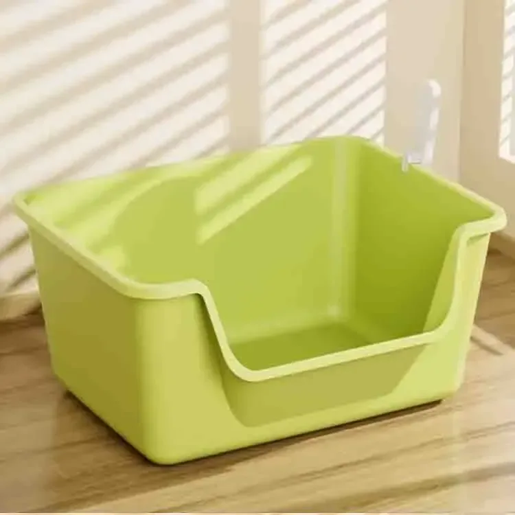 low front entry of the high sided cat litter box