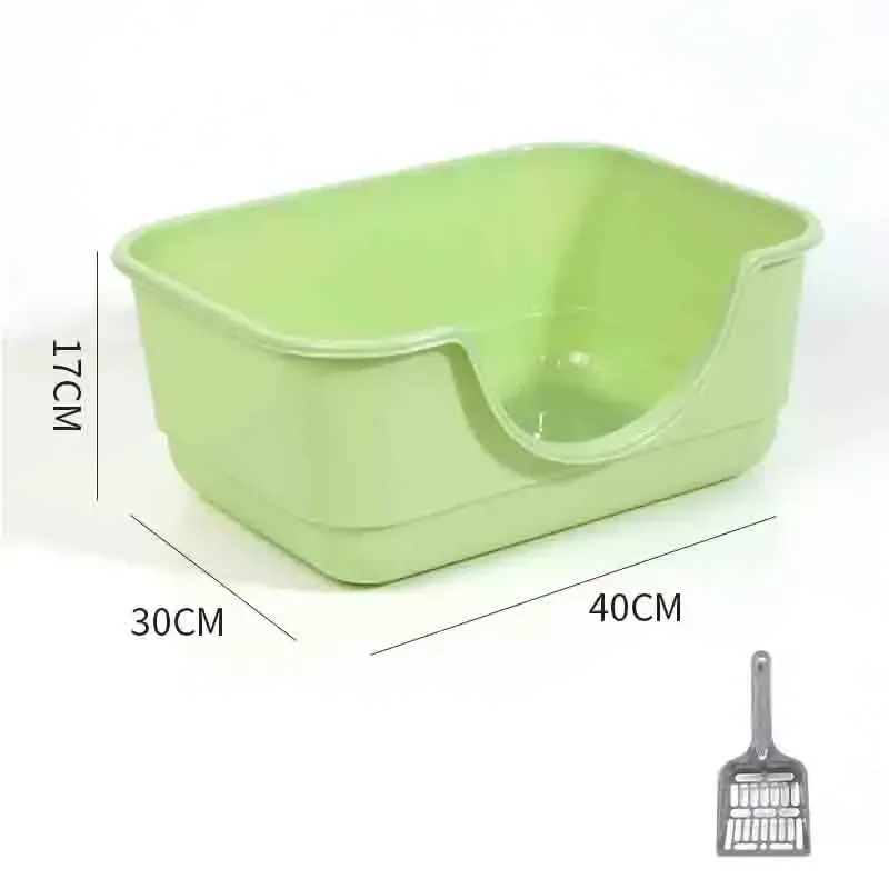 open top of the green standard litter box