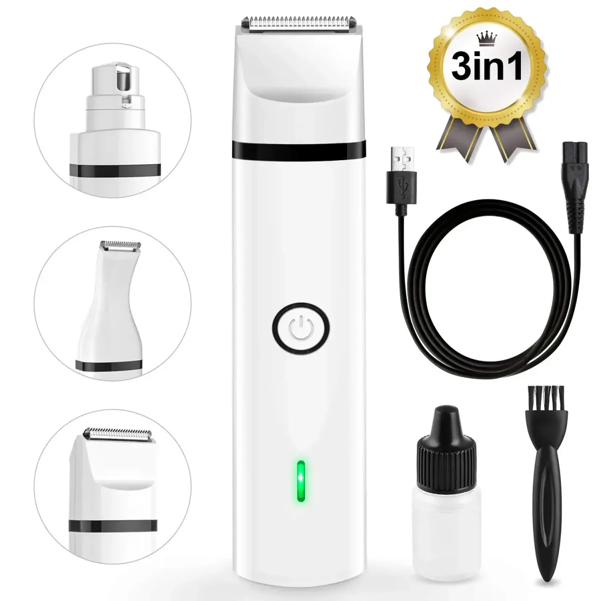what's included in the 3 in 1 pet grooming kit