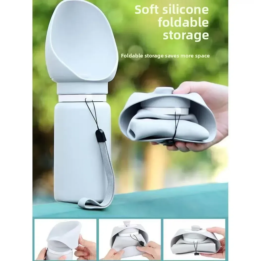 trough folding down around the silicone bottle