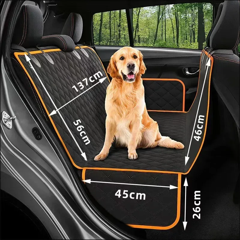 back seat cover measurements 137 cm, 56 cm, 46 cm, 45 cm, 26 cm